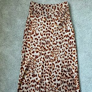 Free People Leopard Skirt